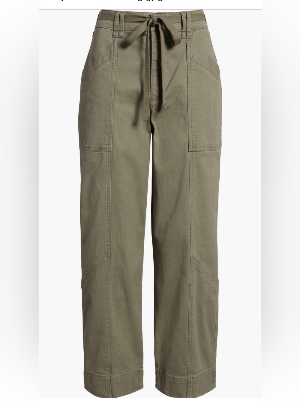 Wit & Wisdom Cargo Relaxed Straight Leg Twill Pants NWT SZ-12